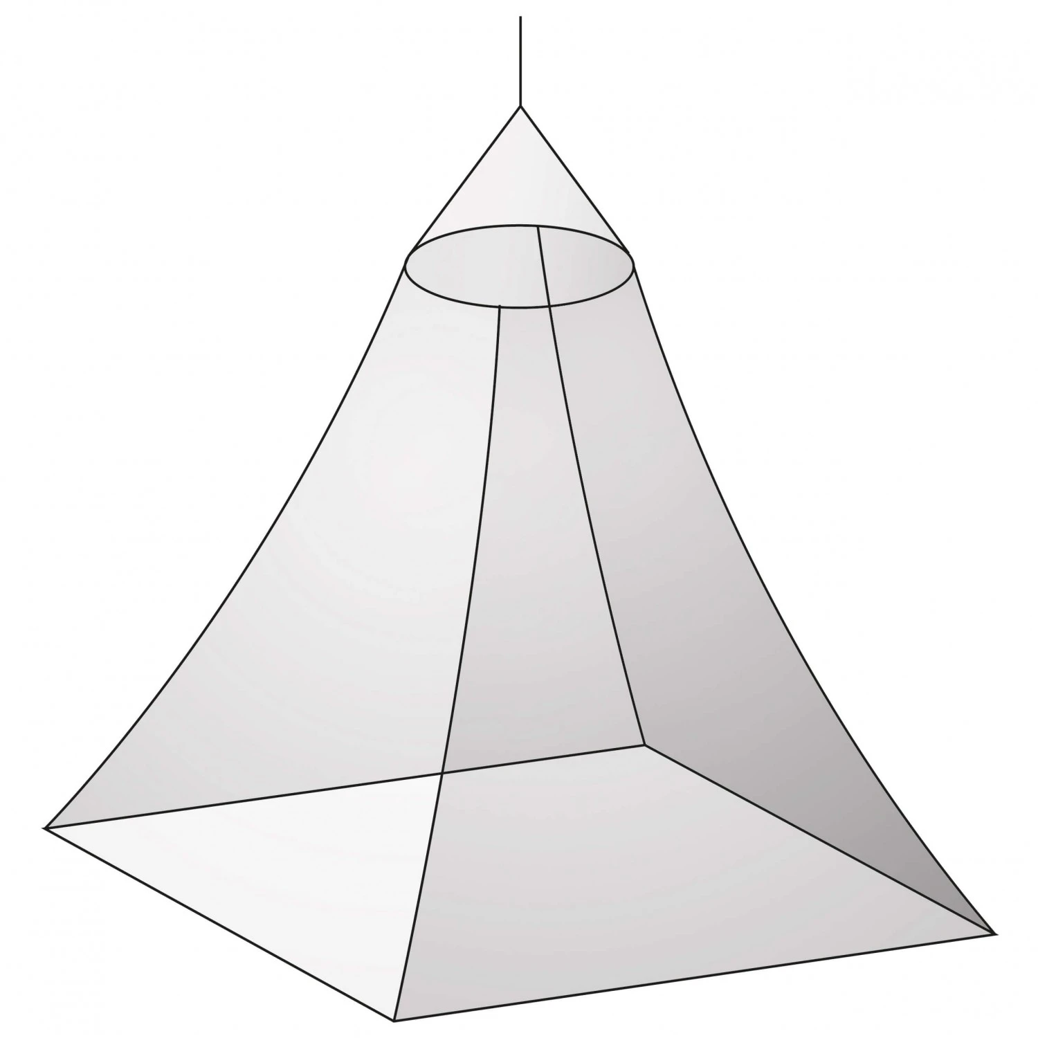 Basic Nature Moskitonetz Klassik Baldachin Mesh - Moskitonetz – Bild 3