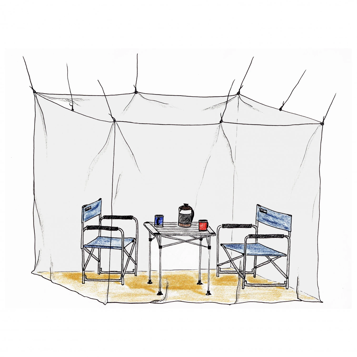 Basic Nature Moskitonetz Klassik Mesh 225 - Moskitonetz – Bild 3