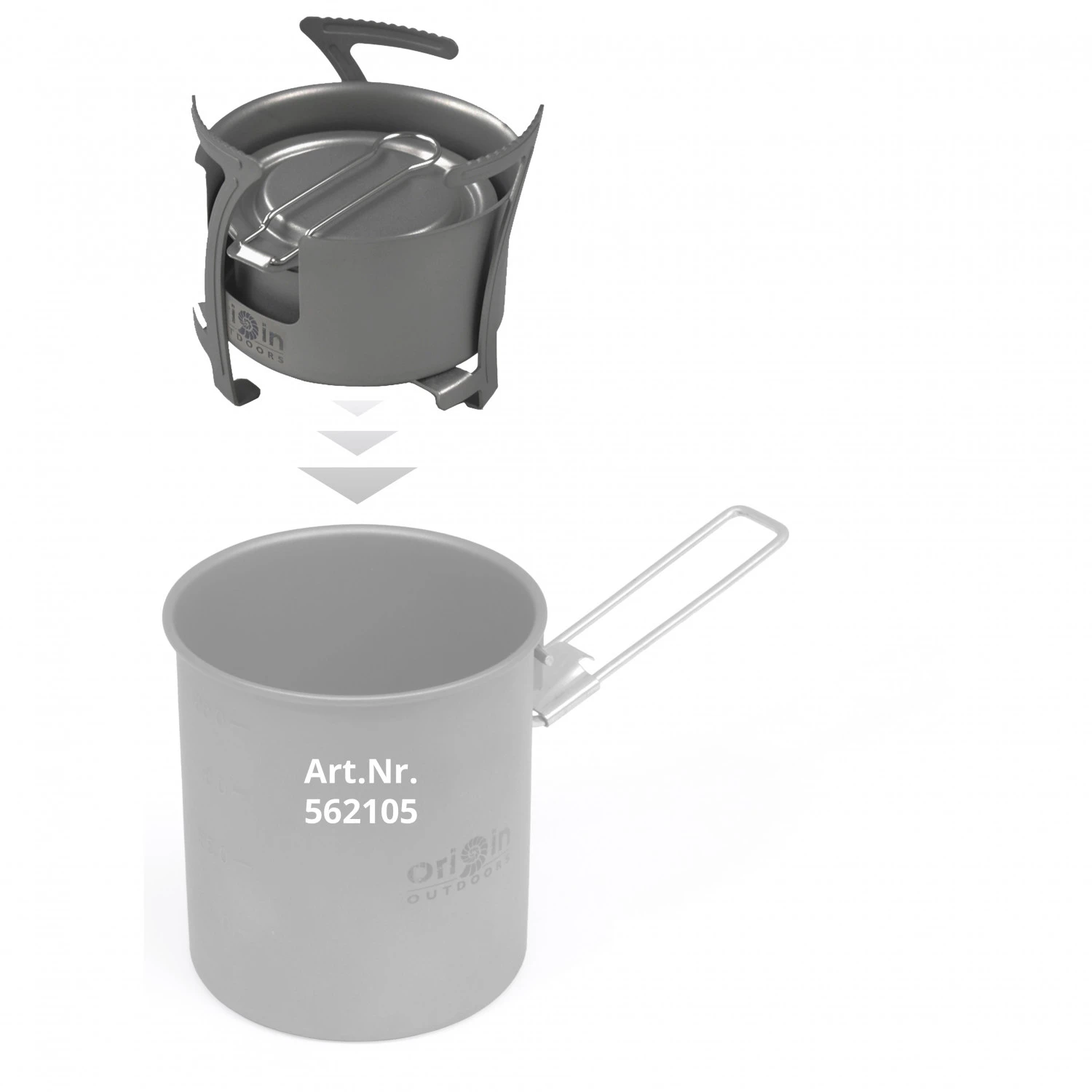 Origin Outdoors Titan Kocher Combo - Trockenbrennstoffkocher – Bild 5