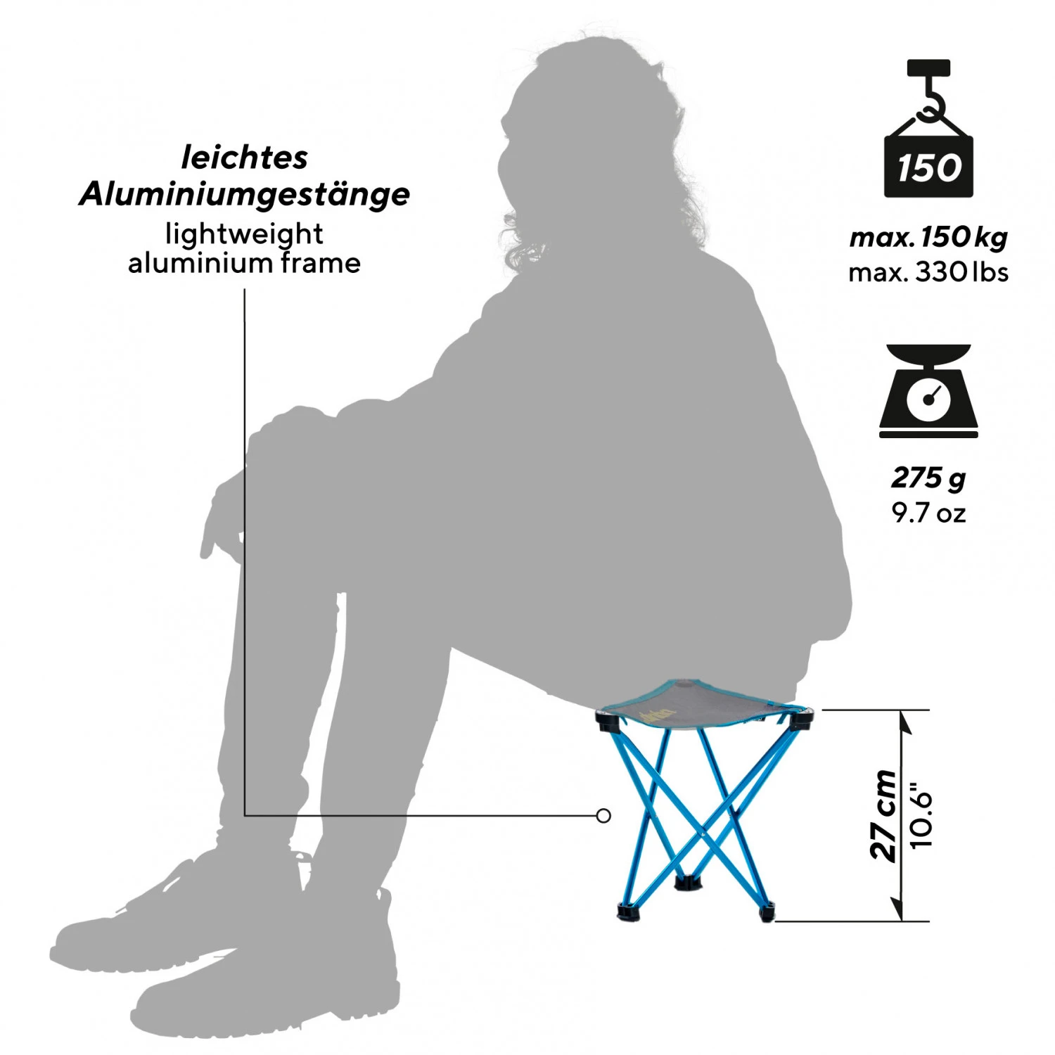 Uquip Trinity M - Campingstuhl – Bild 3