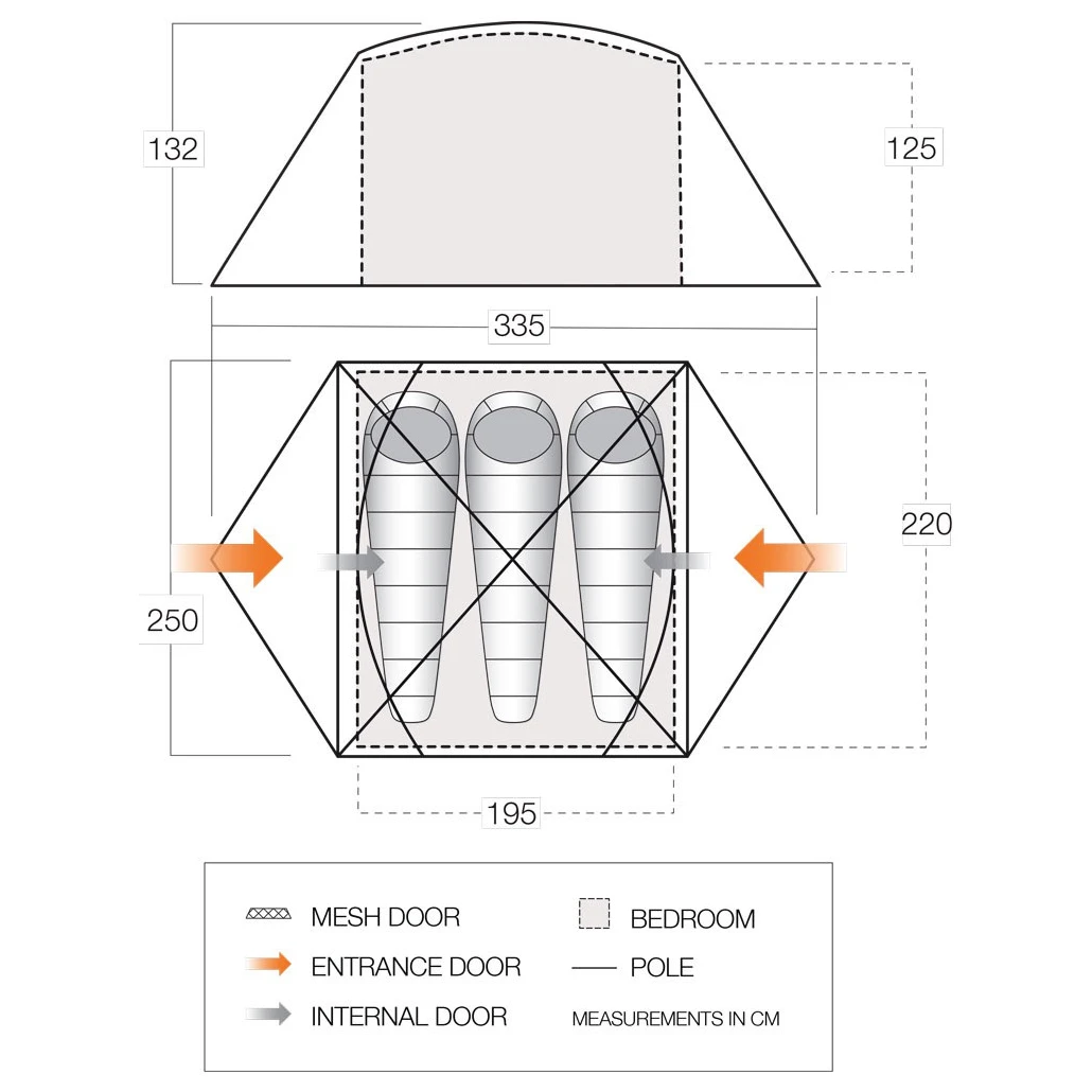 Vango Tryfan 300 - 3-Personen Zelt – Bild 7